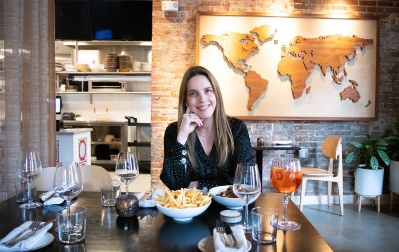 Téa Ivanovic is co-founder of Immigrant Food, a chain of restaurants in Washington, D.C. Photo by Andrew Adkins for Virginia Tech.