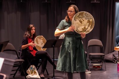 Rhythm and Connection: Itraab Music Ensemble Workshop. (Photo by Amanda Broome for Virginia Tech)