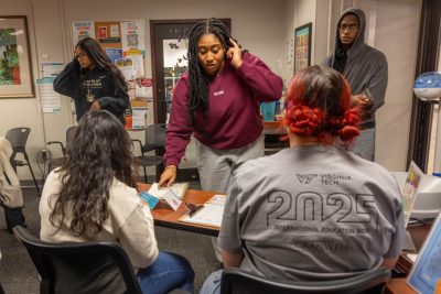 Guest Lectures: Defying Perpetrator Victim Stories in France and India. (Photos by Amanda Broome for Virginia Tech)