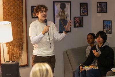 Mozaiko and Cranwell International Center host the Multilingual Open Mic Night. (Photos by Amanda Broome for Virginia Tech)