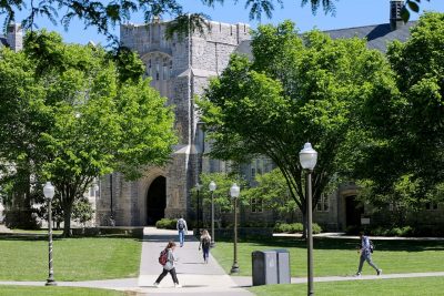 Virginia Tech students on the university’s Blacksburg campus in May 2022. 