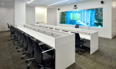 An empty conference room