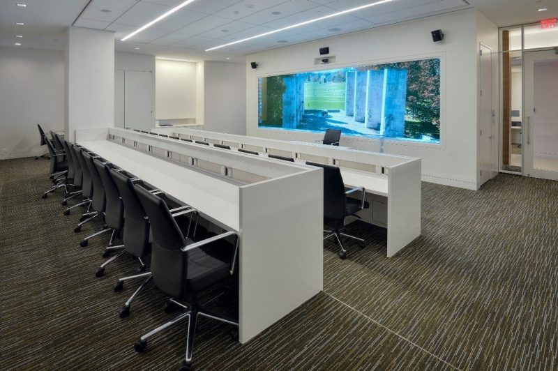 A conference room.