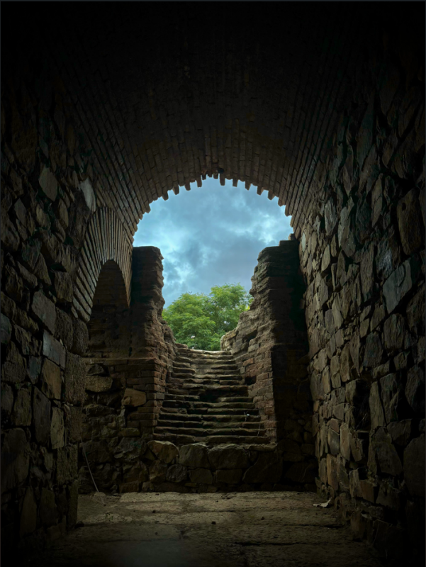 An ancient stone archway